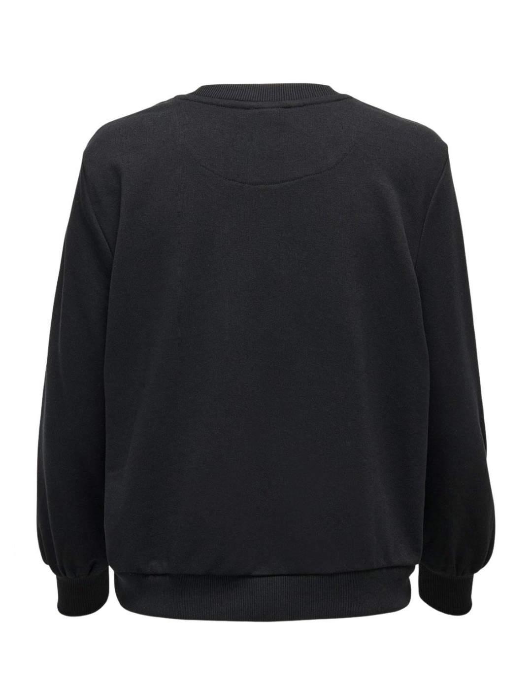 Sudadera Only Stranger Things negro para mujer-b