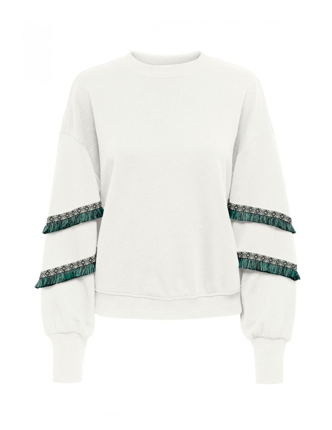 Sudadera Only Nikki blanco para mujer -b
