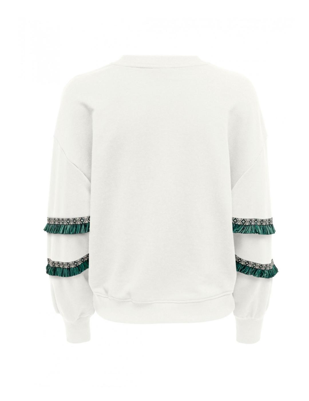 Sudadera Only Nikki blanco para mujer -b