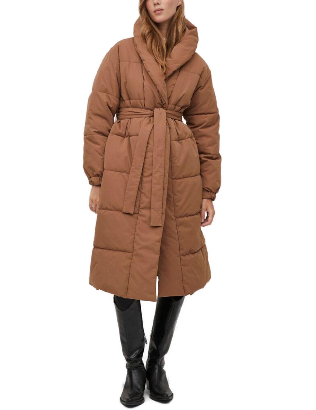 Plumas Vila Sulitana largo camel para mujer -b