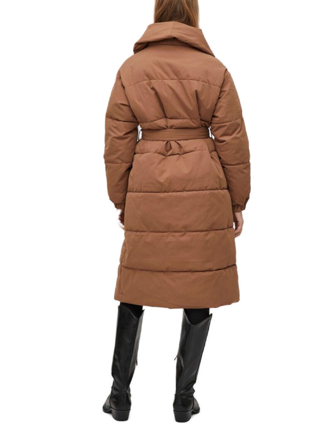 Plumas Vila Sulitana largo camel para mujer -b