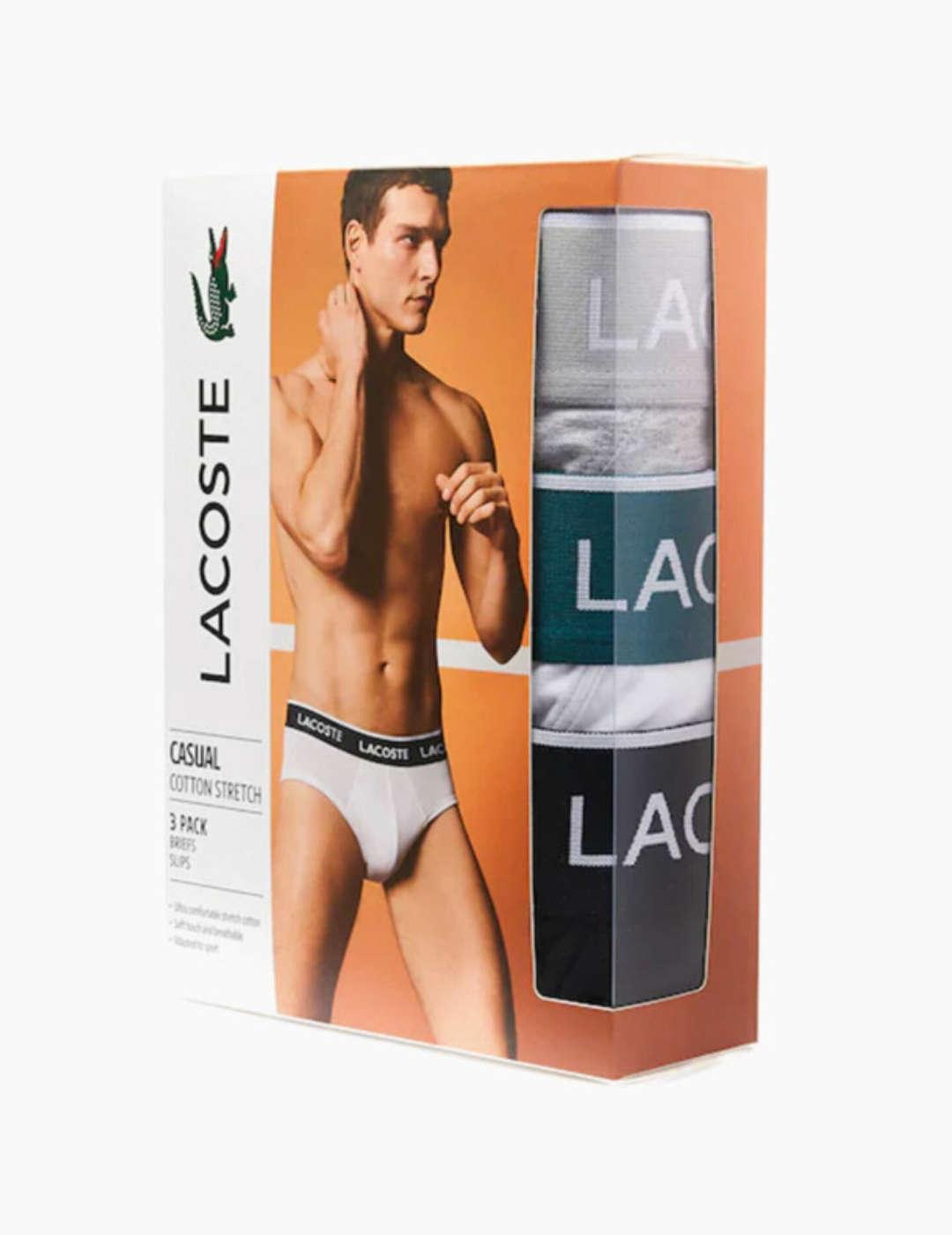 Pack Lacoste de 3 brief de hombre-b