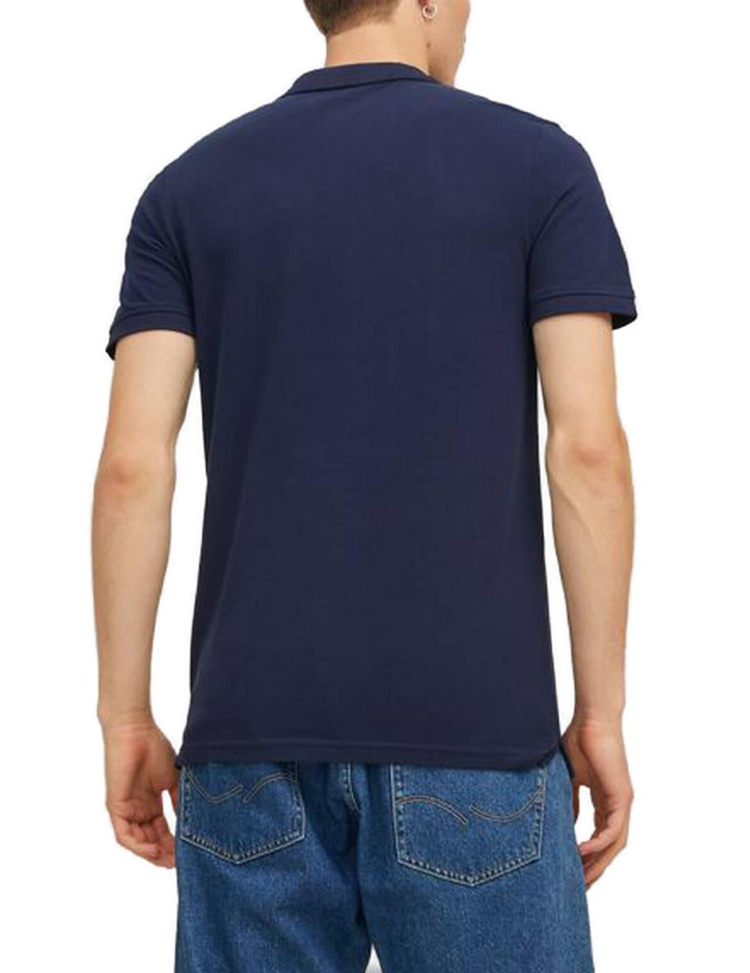 Polo Jack&Jones Shark azul marino para hombre-b