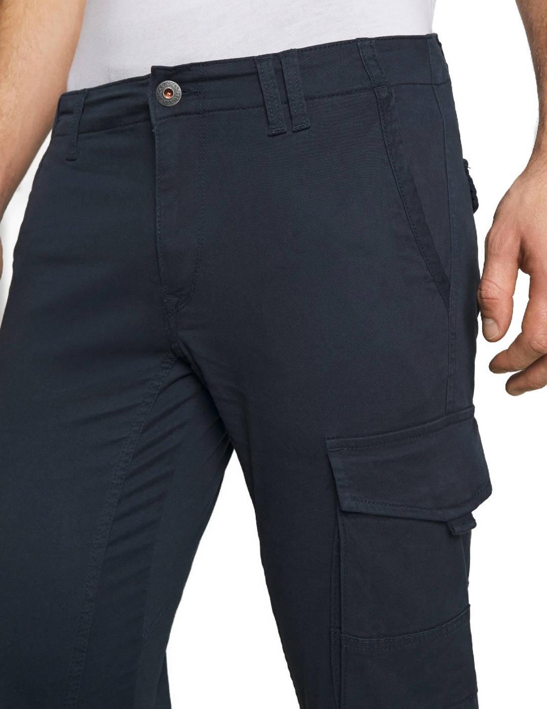 Pantalón J&J Paul cargo azul marino de hombre-b