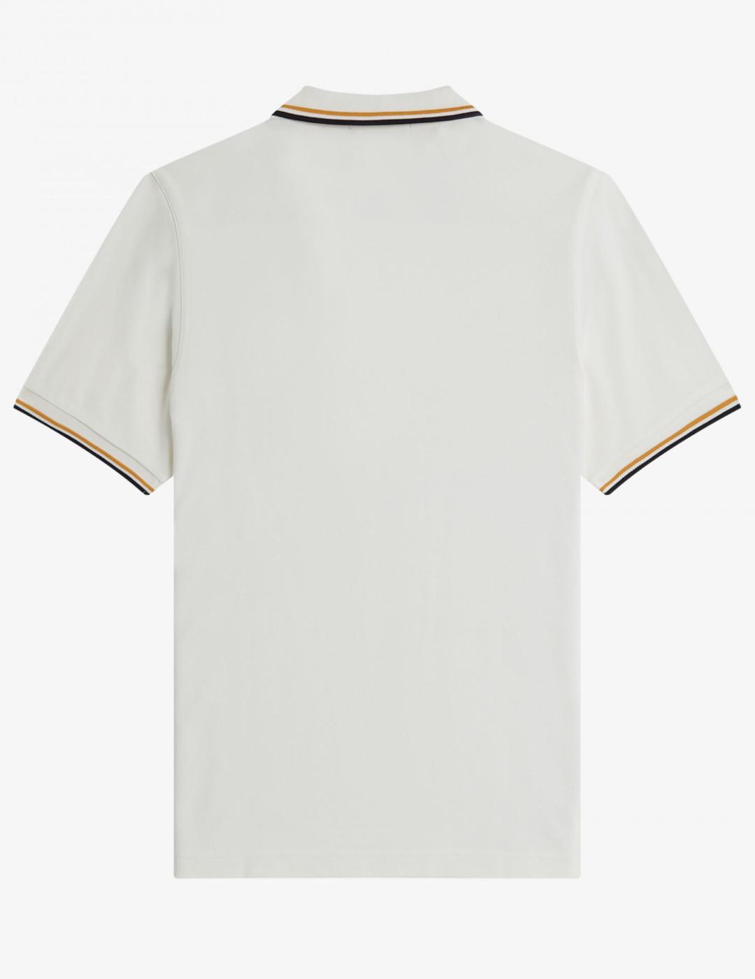 Polo fred perry blanco hombre online