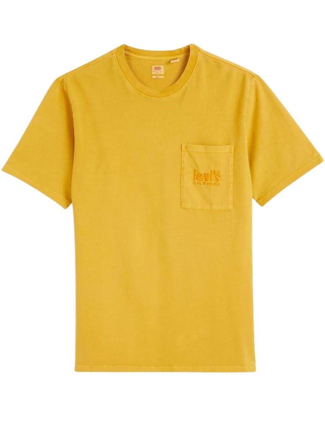Camiseta Levi's amarilla Nugget para hombre -b