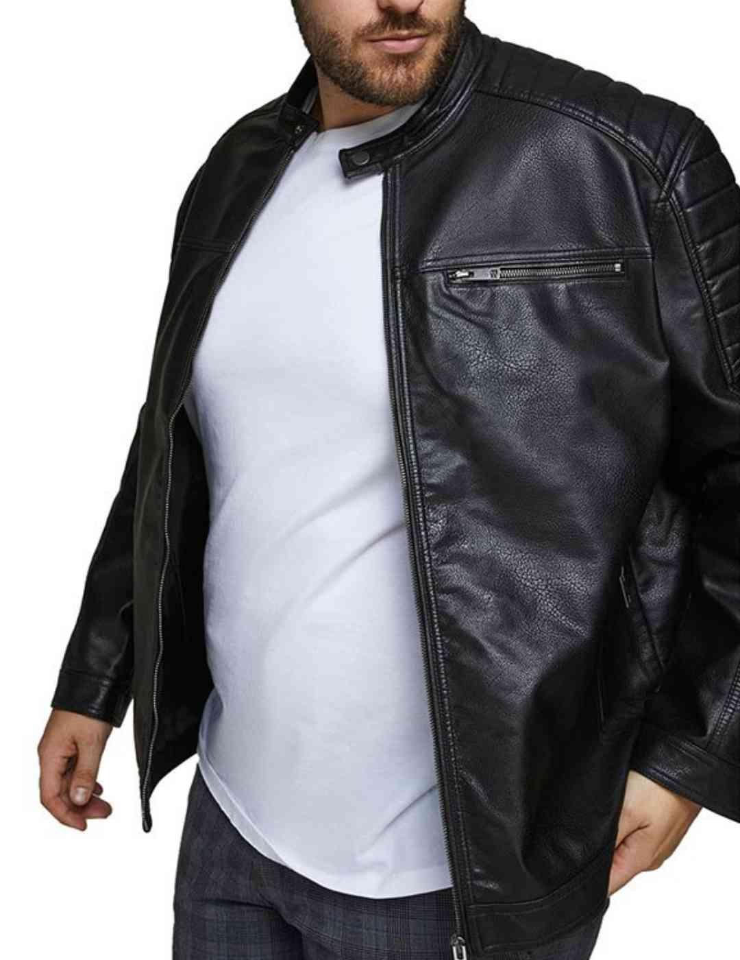 Chaqueta Jack&Jones Rocky PLUS negra de hombre -b