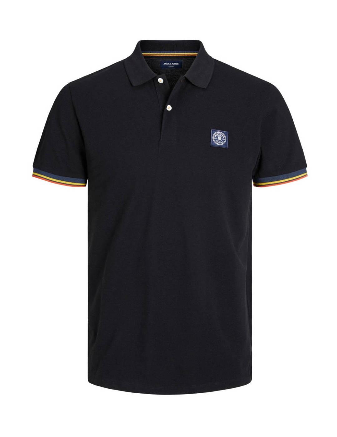 Polo Jack&Jones Vision negro para hombre -b