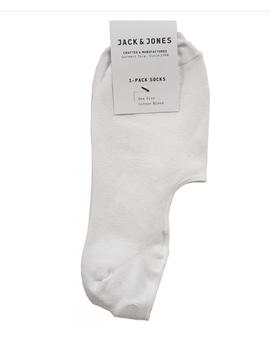 Calcetines Jack&Jones blanco tobillero de hombre-&