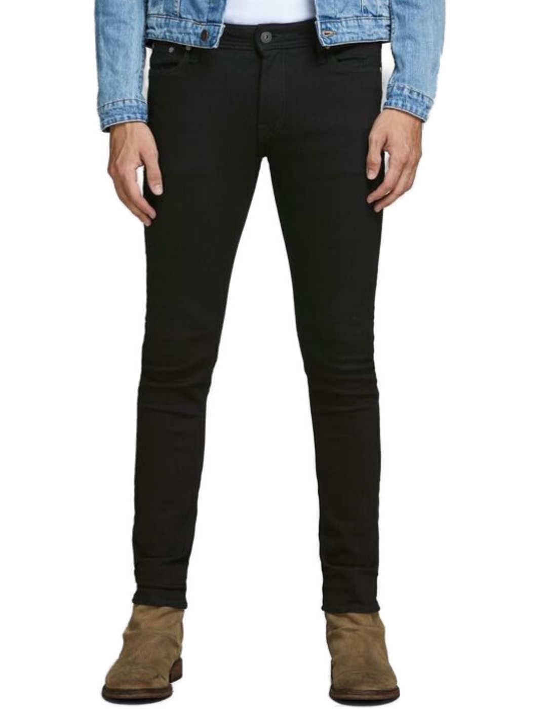 Vaquero Jack&Jones Liam Noos skinny negro hombre-&