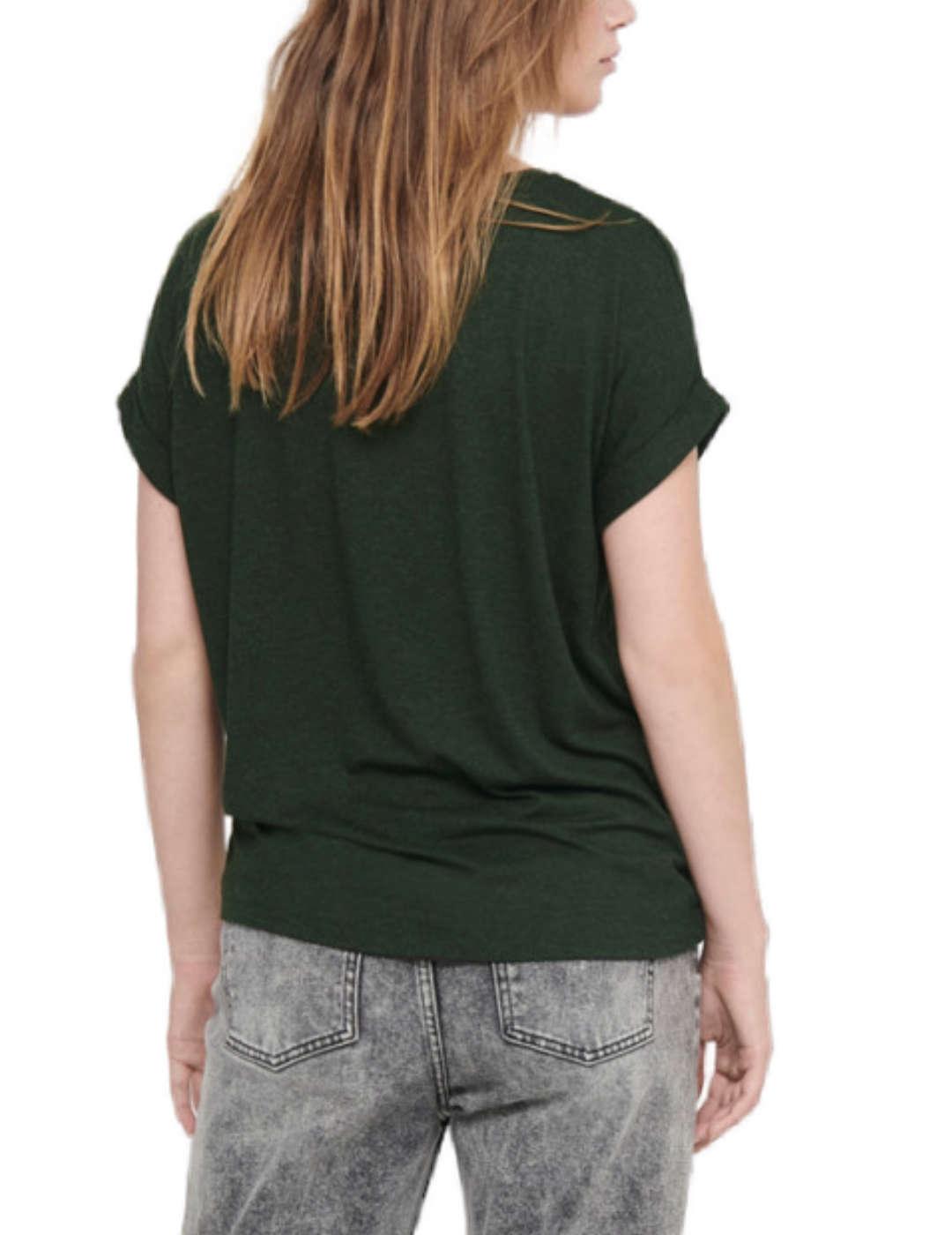 Camiseta Only Monster Noos verde osc para mujer -a