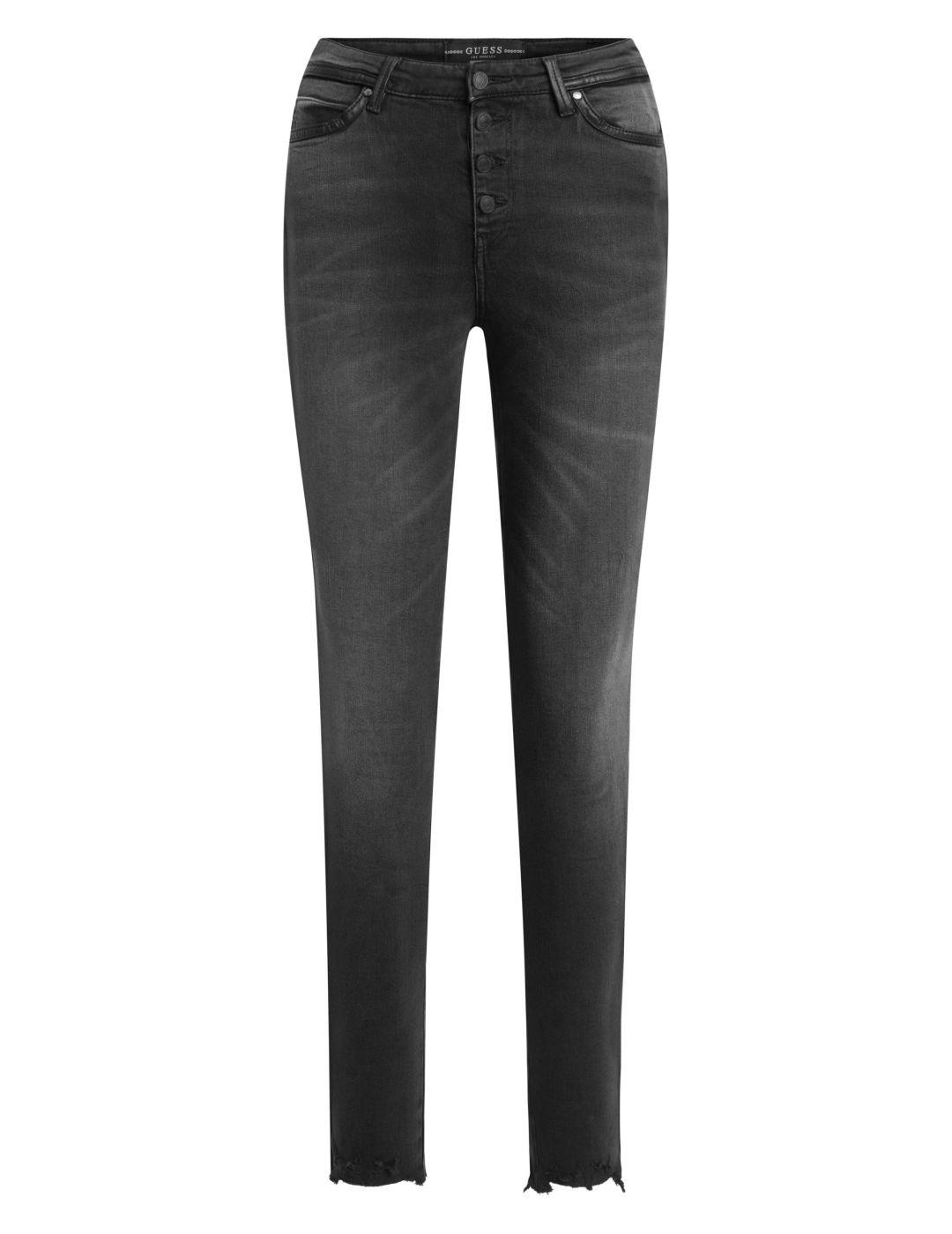 Pantalón vaquero Guess gris desgastado de mujer