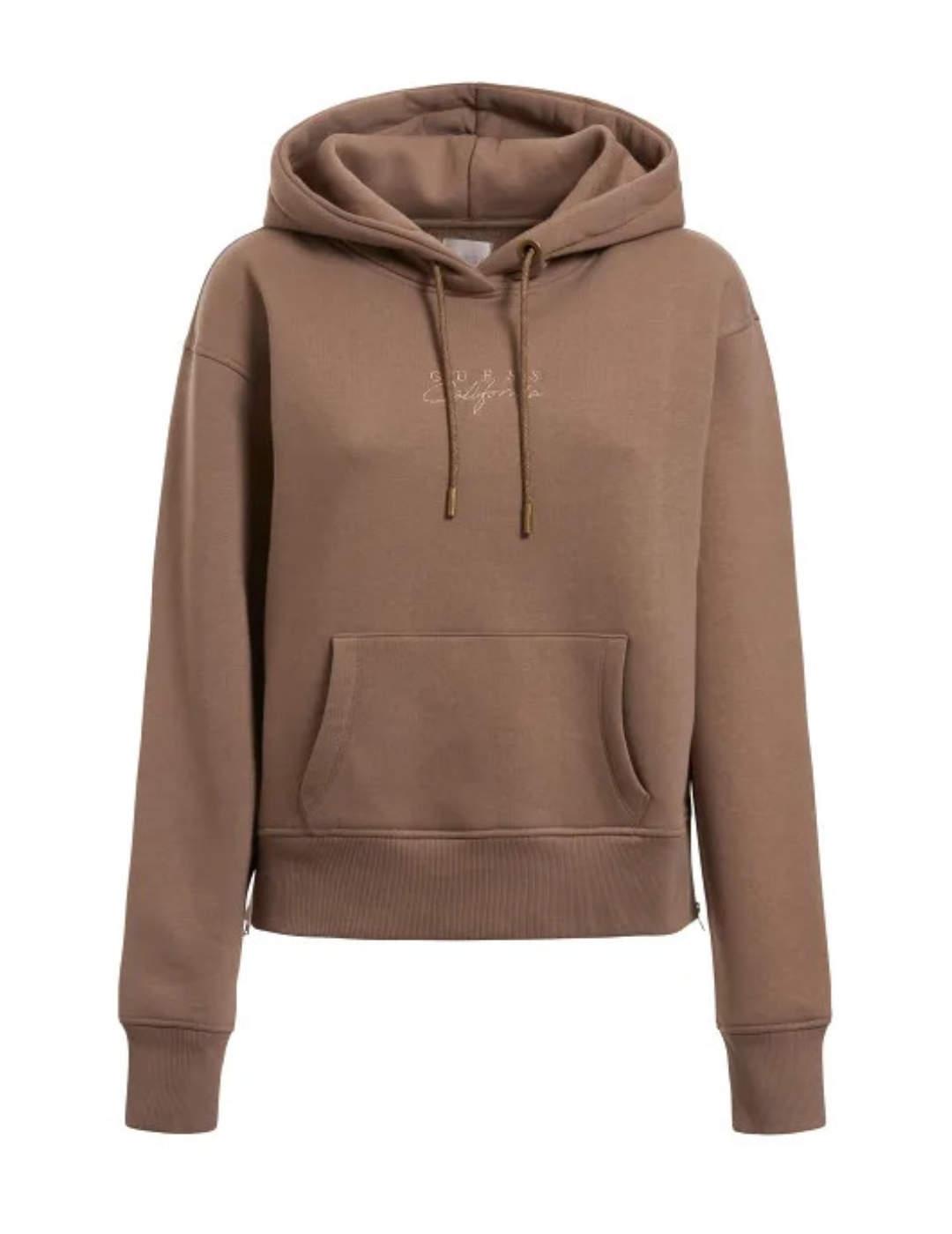 Sudadera Guess Hanne marrón para mujer-b