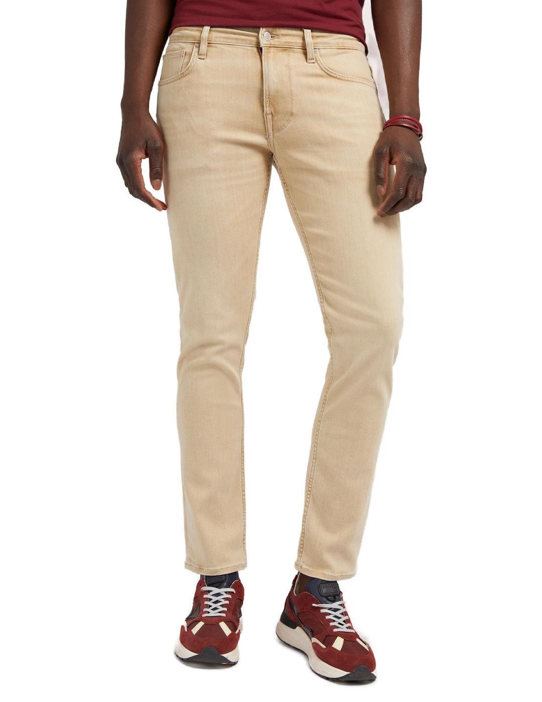 Pantalon Guess Slim tapeded camel para hombre