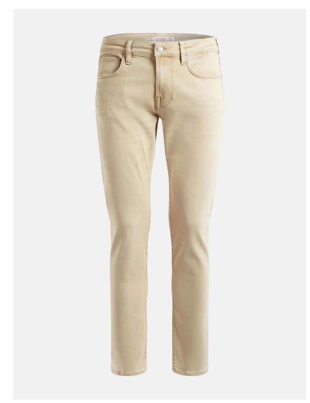 Pantalon Guess Slim tapeded camel para hombre