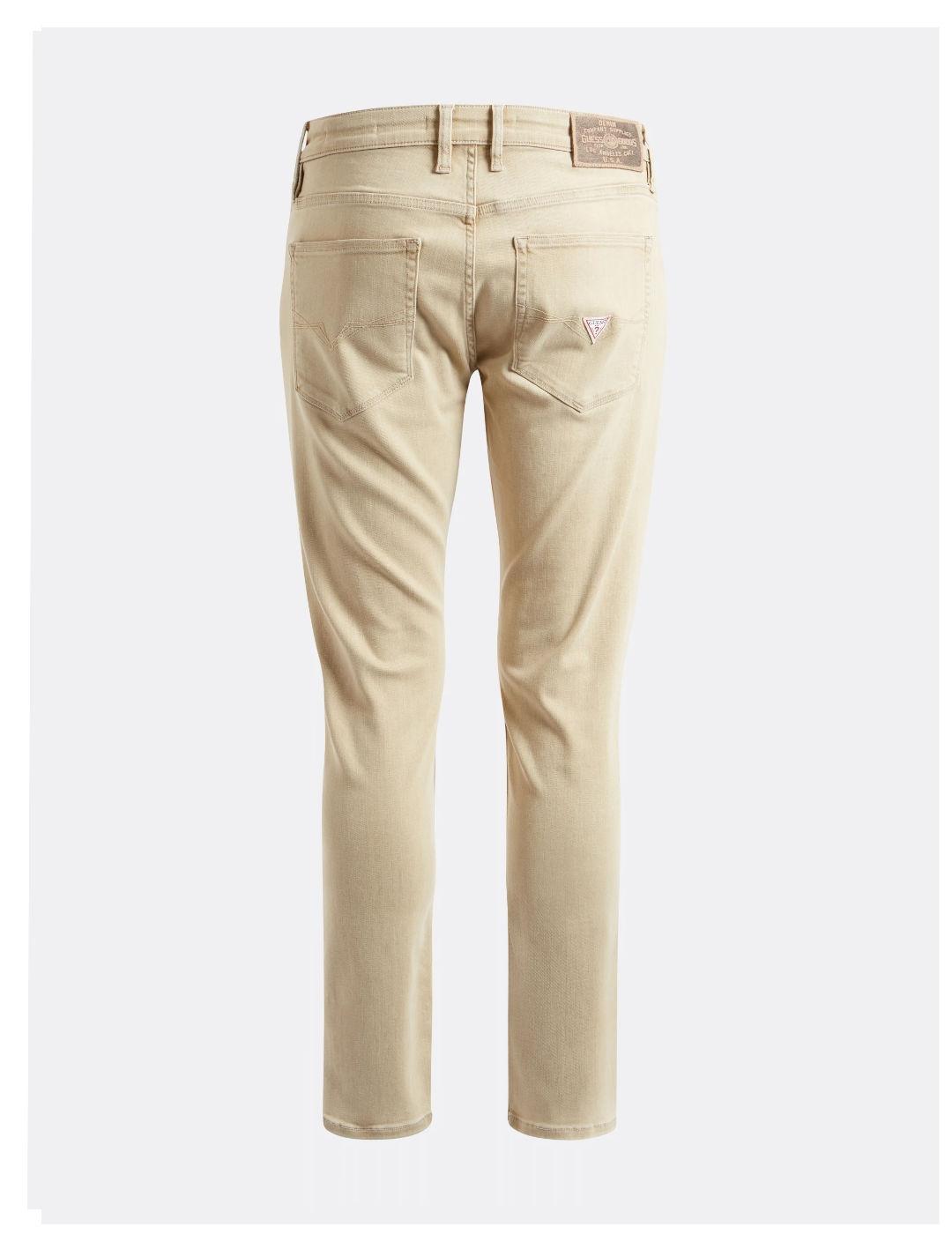 Pantalon Guess Slim tapeded camel para hombre