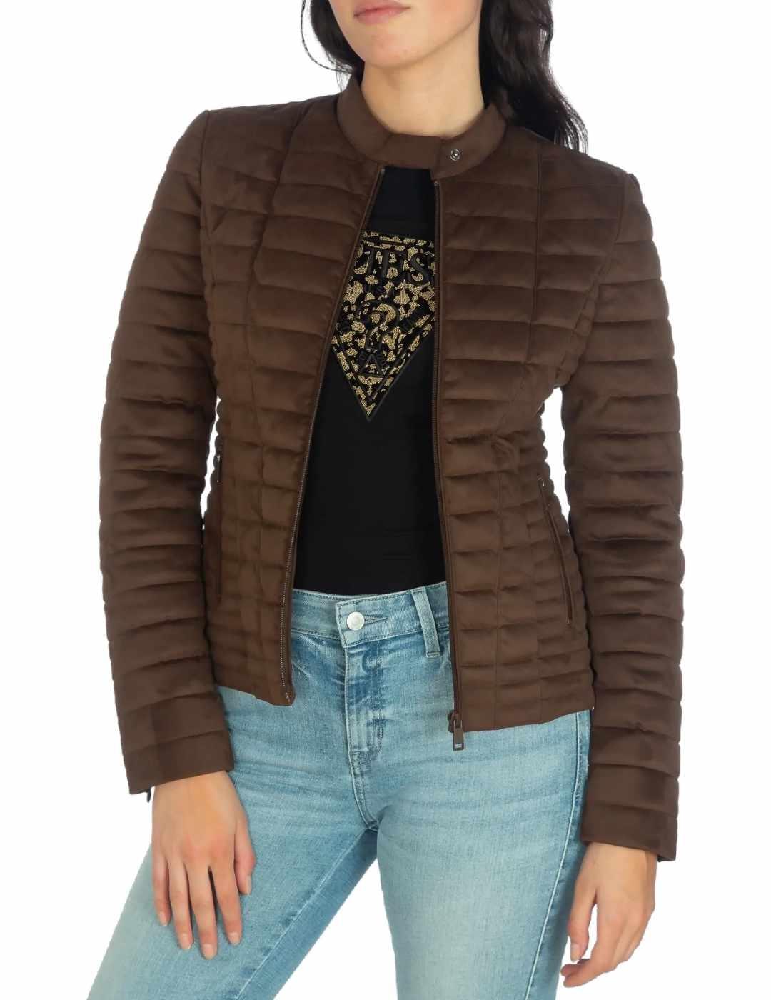 Chaqueta Guess Vona marron para mujer -b