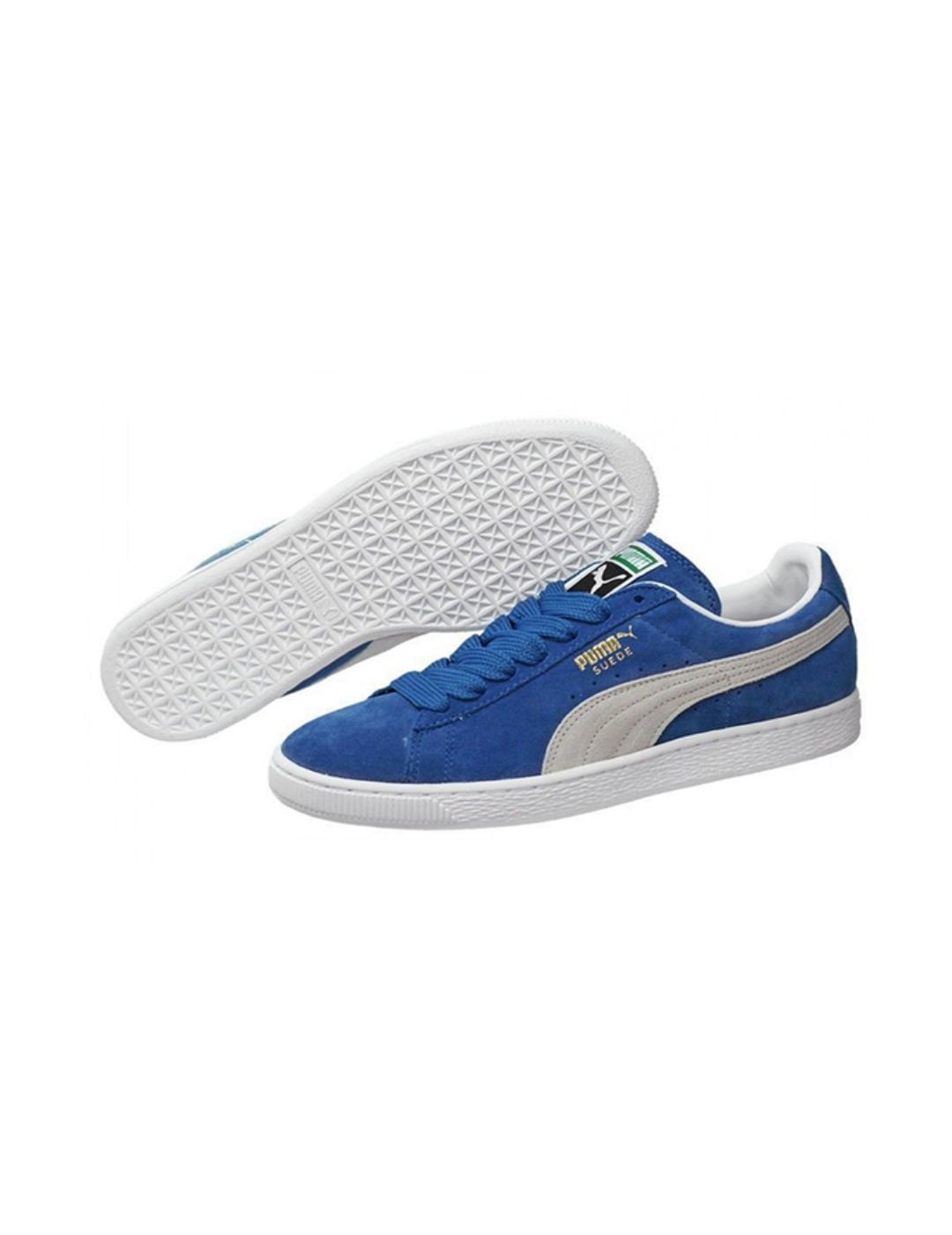 SUEDE CLASSIC BLUE WHITE-S