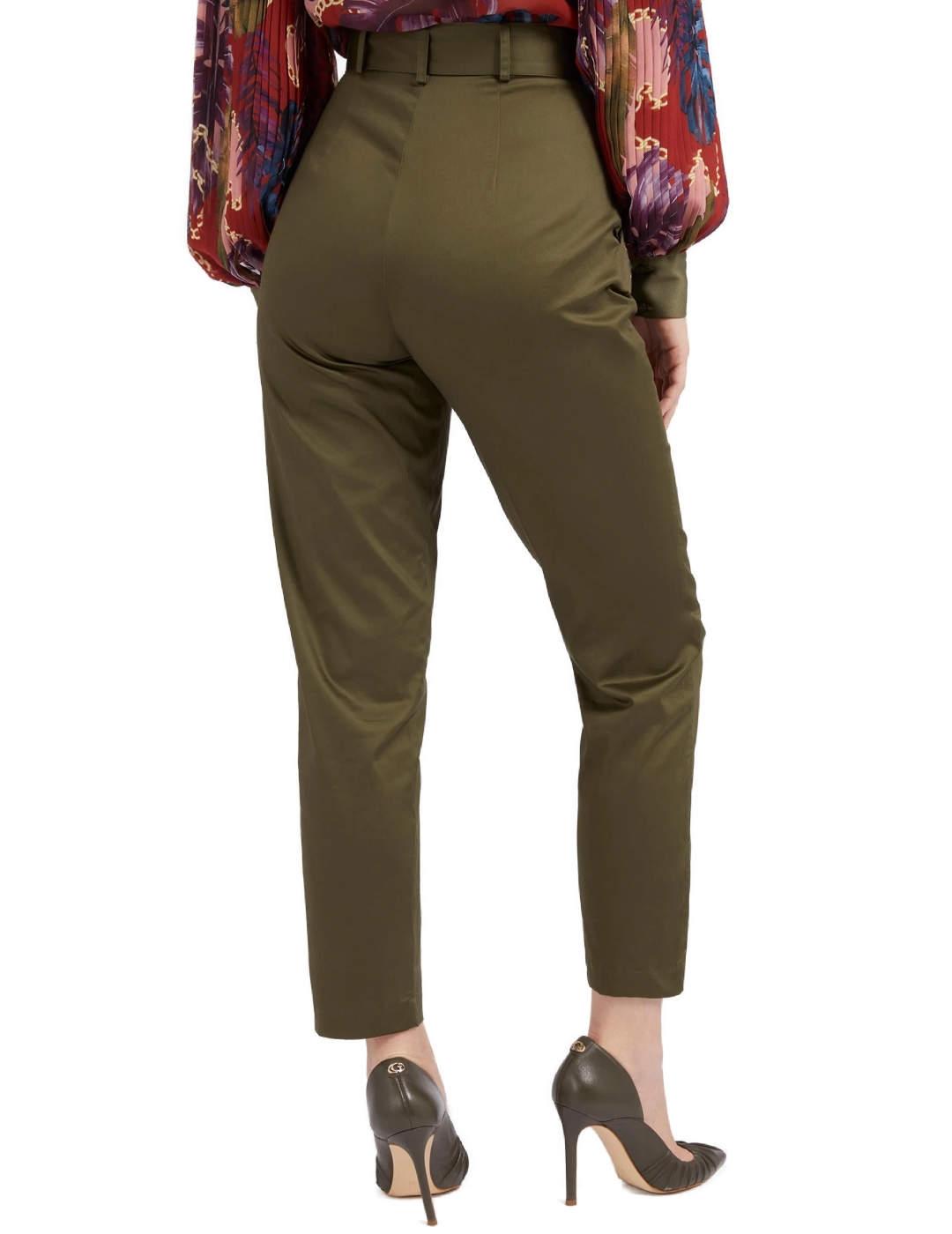 Pantalones Guess verde para mujer -b