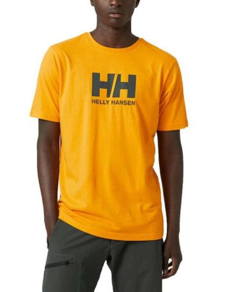 Camiseta Helly Hansen mostaza de hombre-b
