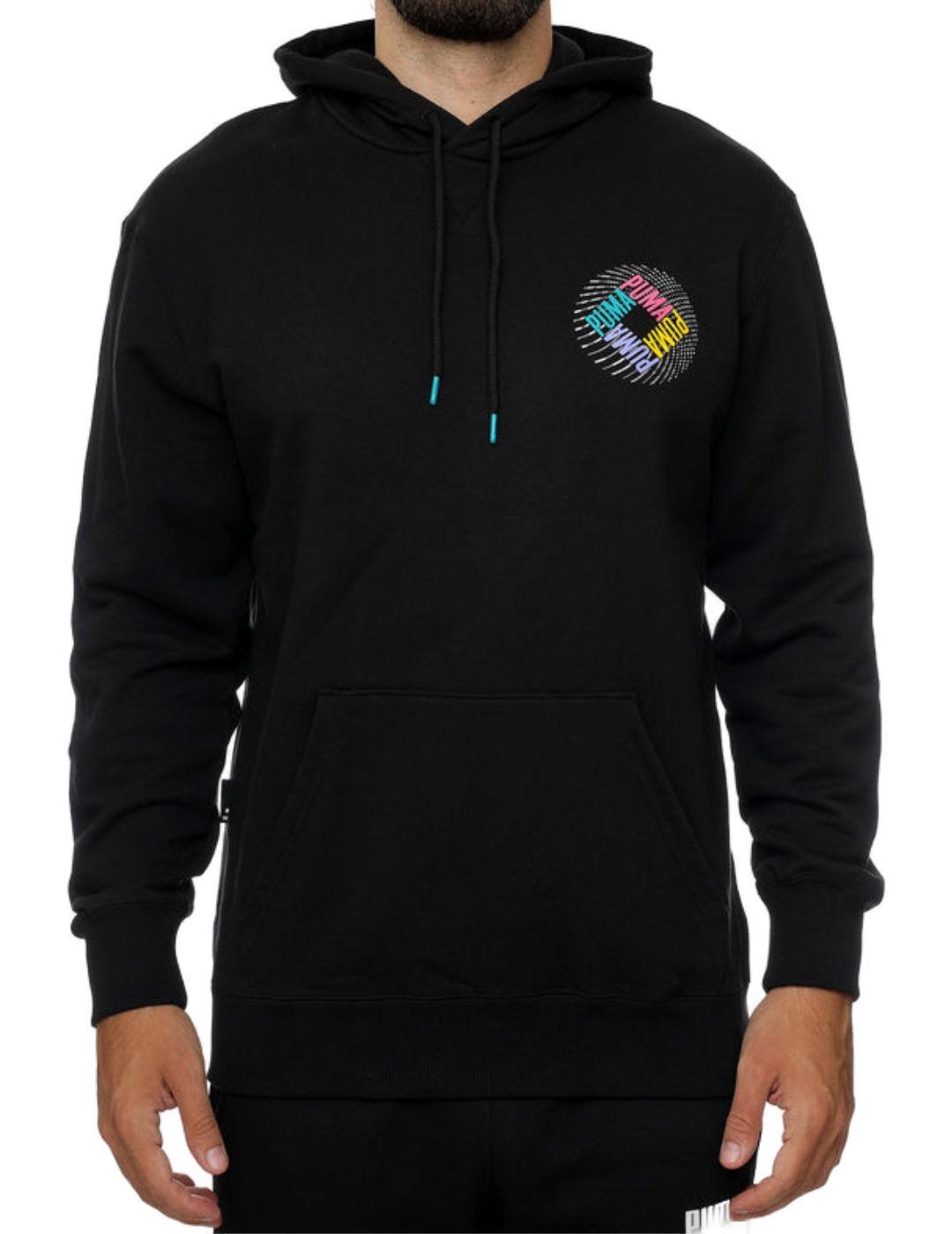 Sudadera Puma Graphic negra para hombre -b