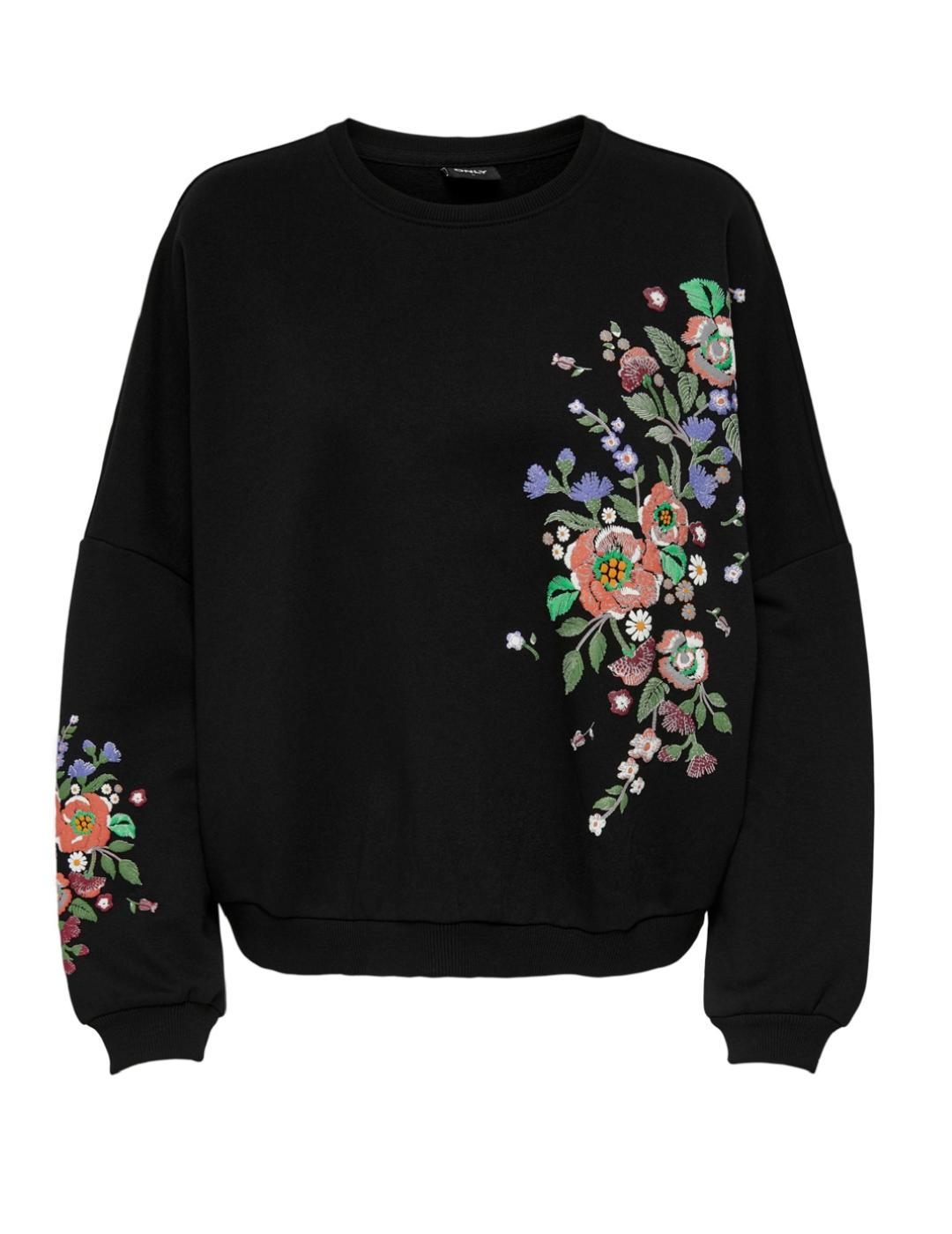 Sudadera Only Julle negro para mujer -b