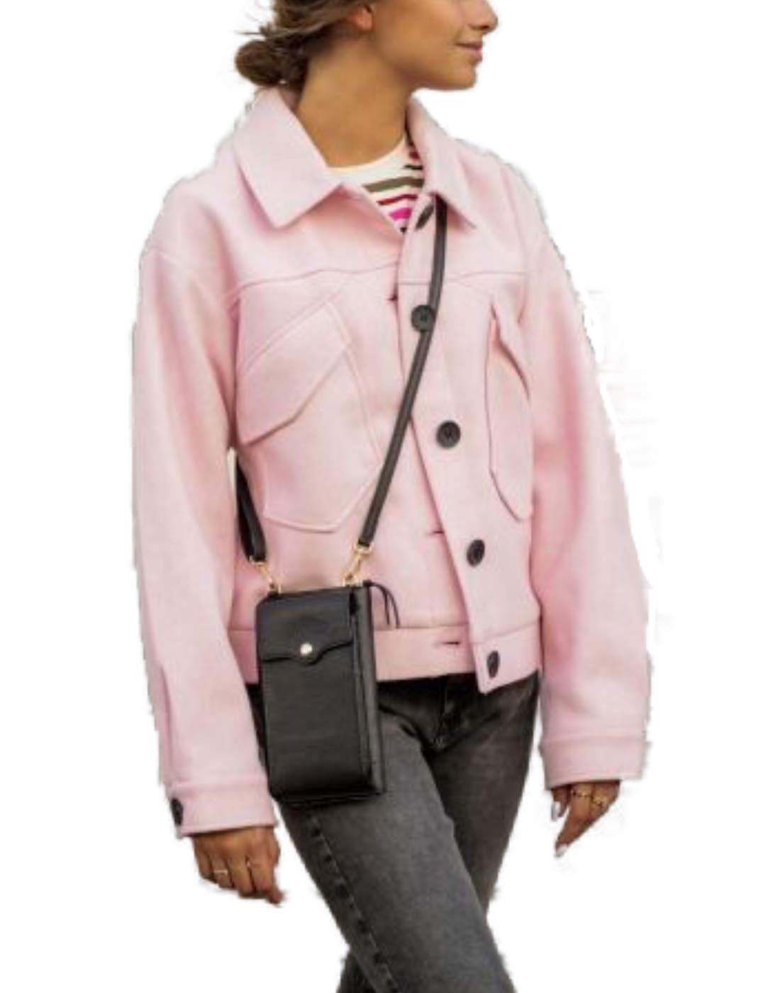 Chaqueta Only Dawn rosa para mujer -b