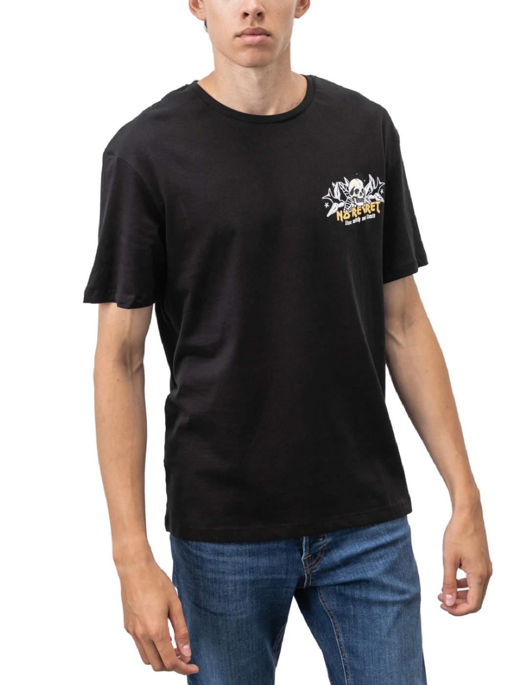 Camiseta Jack&Jones Limit negra para hombre -b