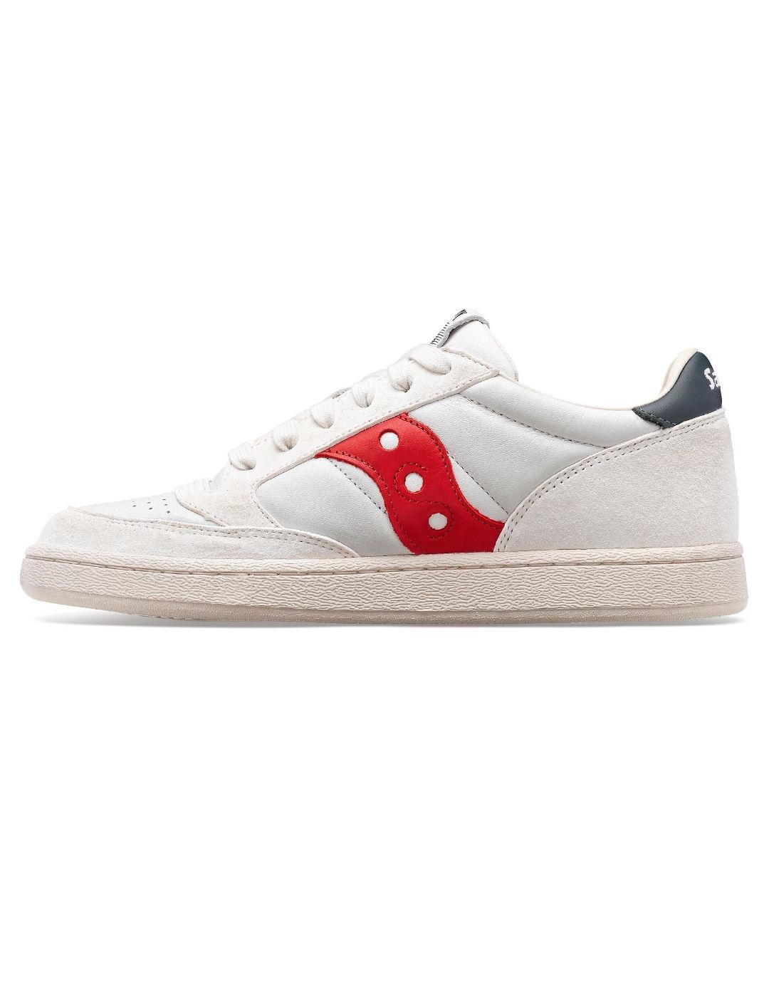 Zapatillas Saucony Jazz Court blanco/rojo hombre-b