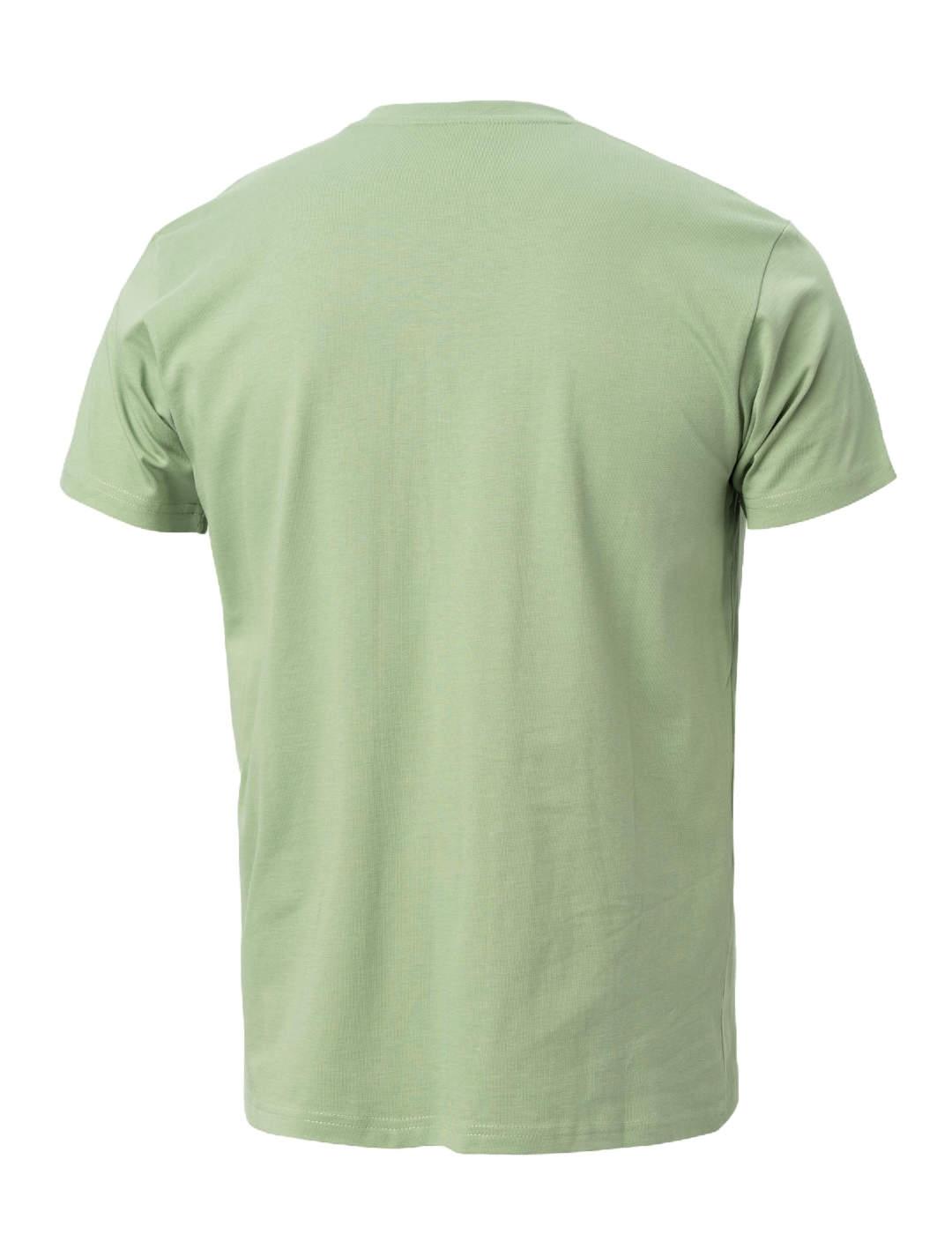 Camiseta Helly Hansen box verde para hombre-b