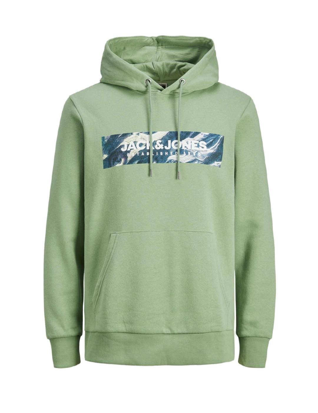 Sudadera Jack&Jones Valley verde para hombre-b