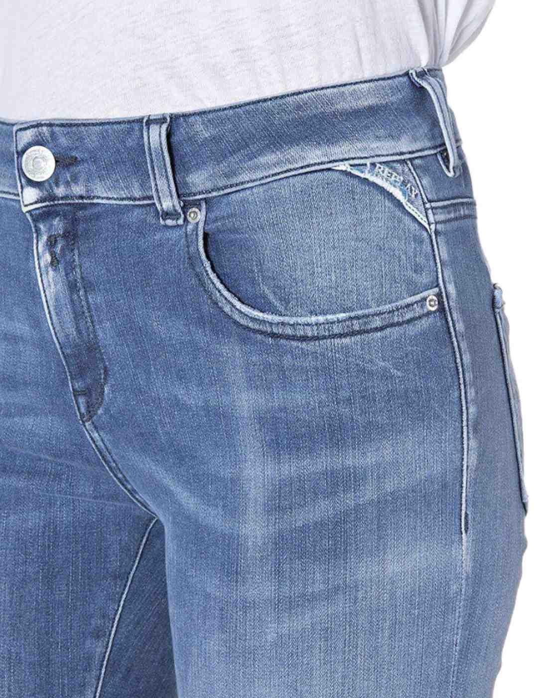 Pantalones Replay azul claro para mujer -a