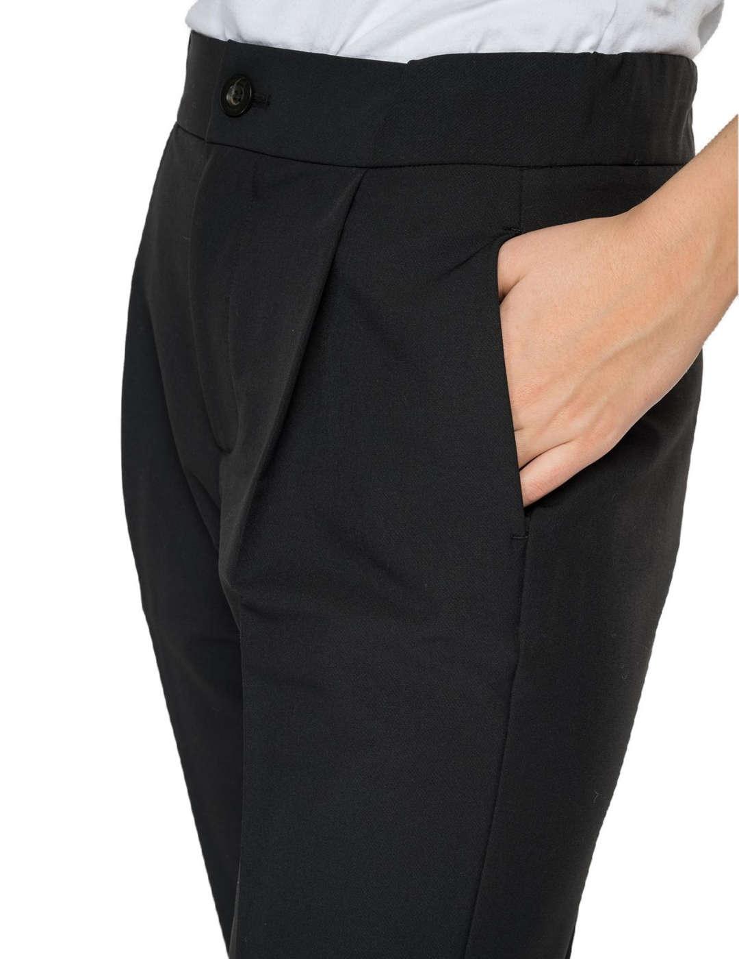 Pantalon REPLAY chino negro para mujer-z