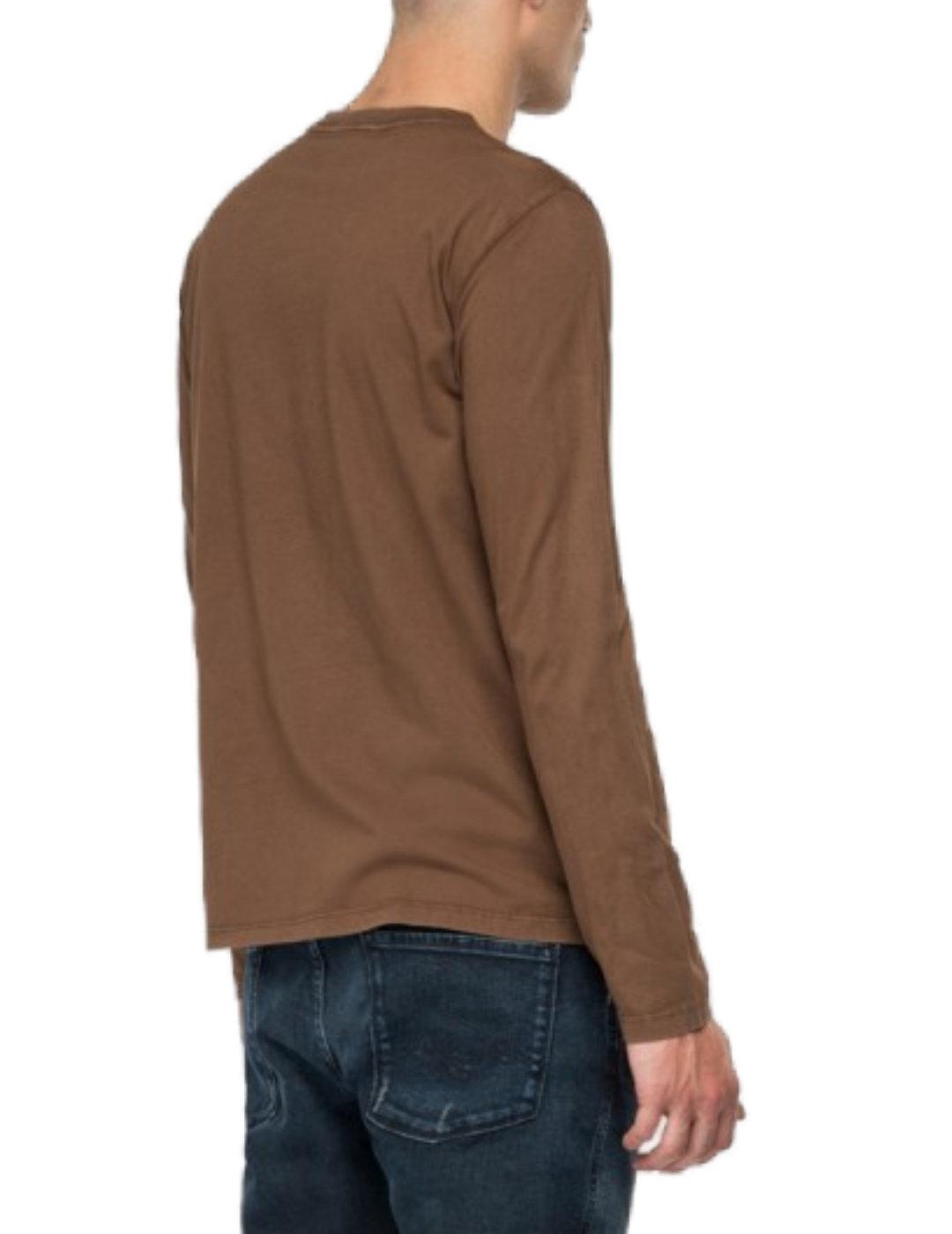 Camiseta Replay basico marron para hombre-z