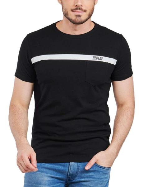 Camiseta Replay negro para hombre-z