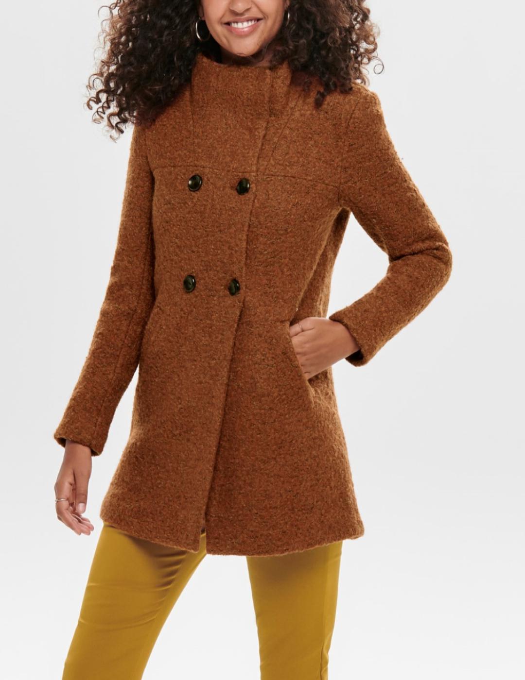 ONLSOPHIA WOOL  BOUCLE COAT GINGER-V