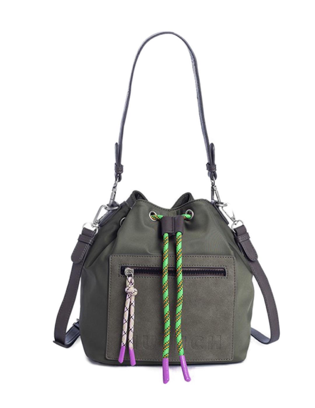 Bolso Munich bombonera verde para mujer -a