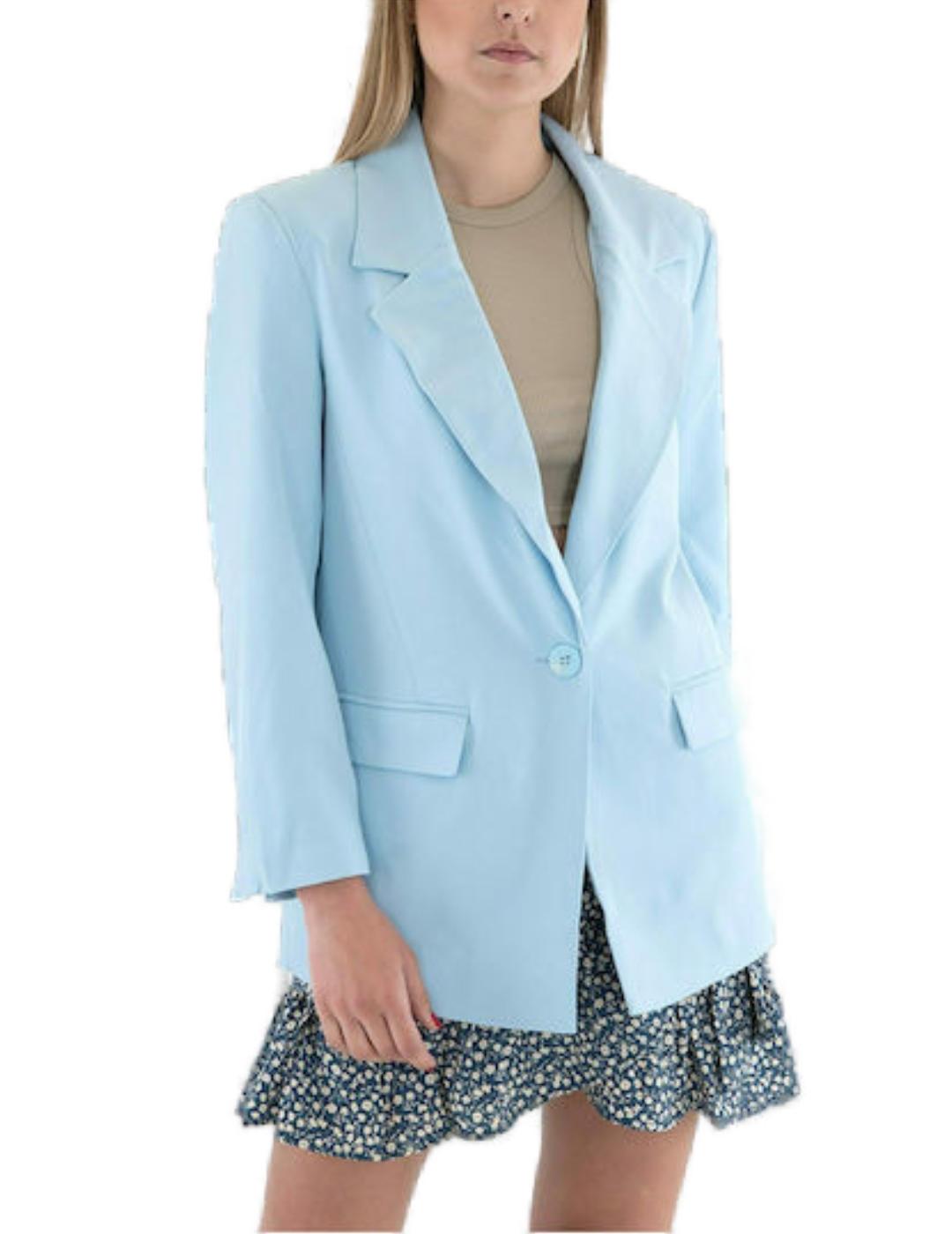 Blazer Only Violet celeste para mujer-a