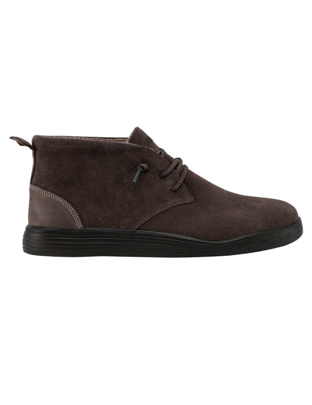 Zapato Heydude Jo marron chocolate para hombre-b