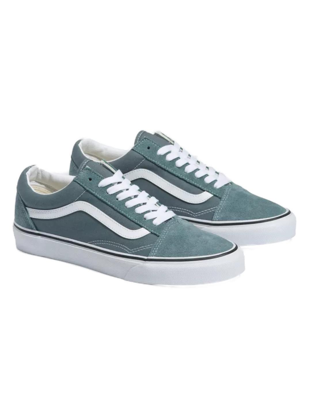 Zapatillas Vans Old Skool azules de mujer-b