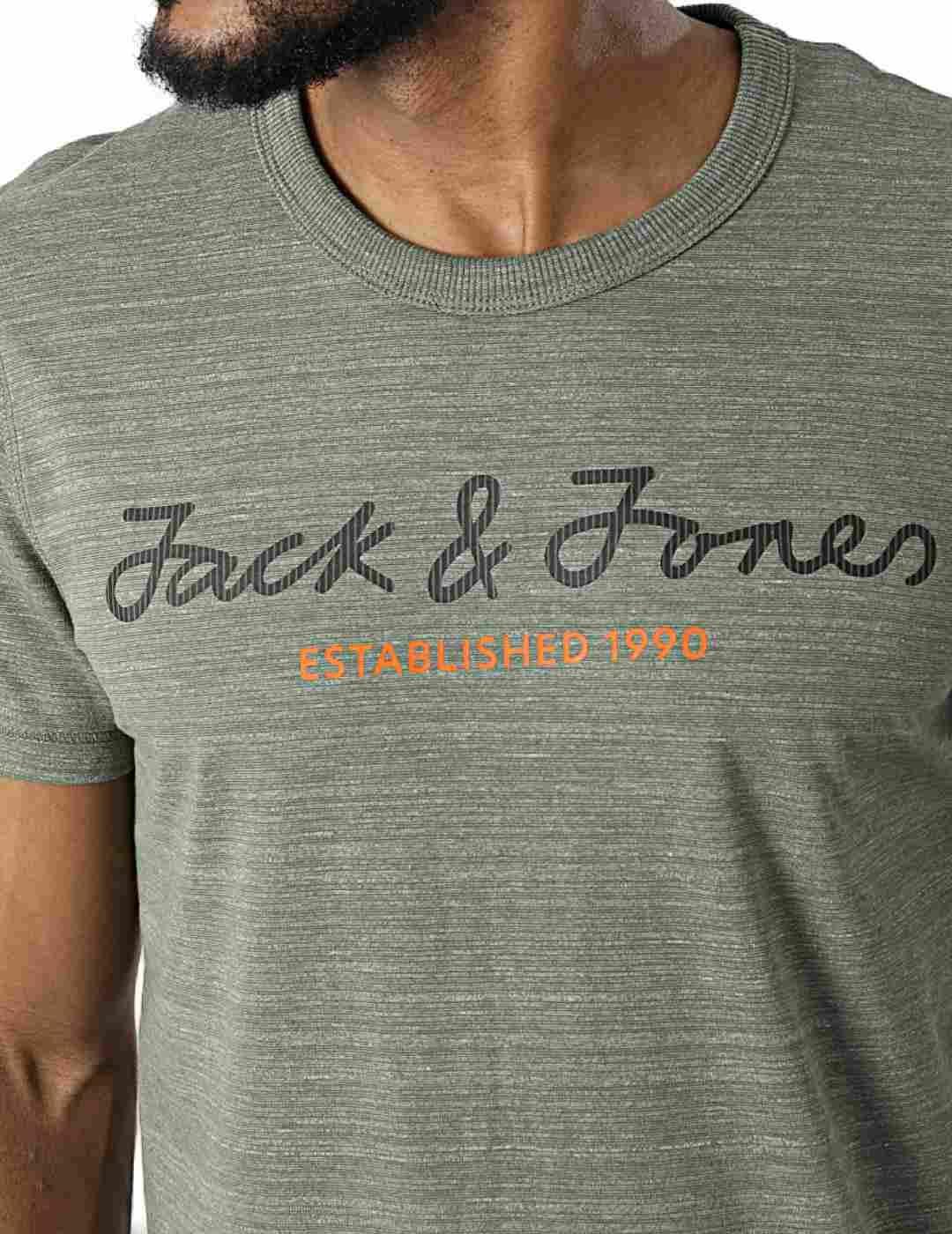 Camiseta Jack&Jones Berg verde para hombre-b