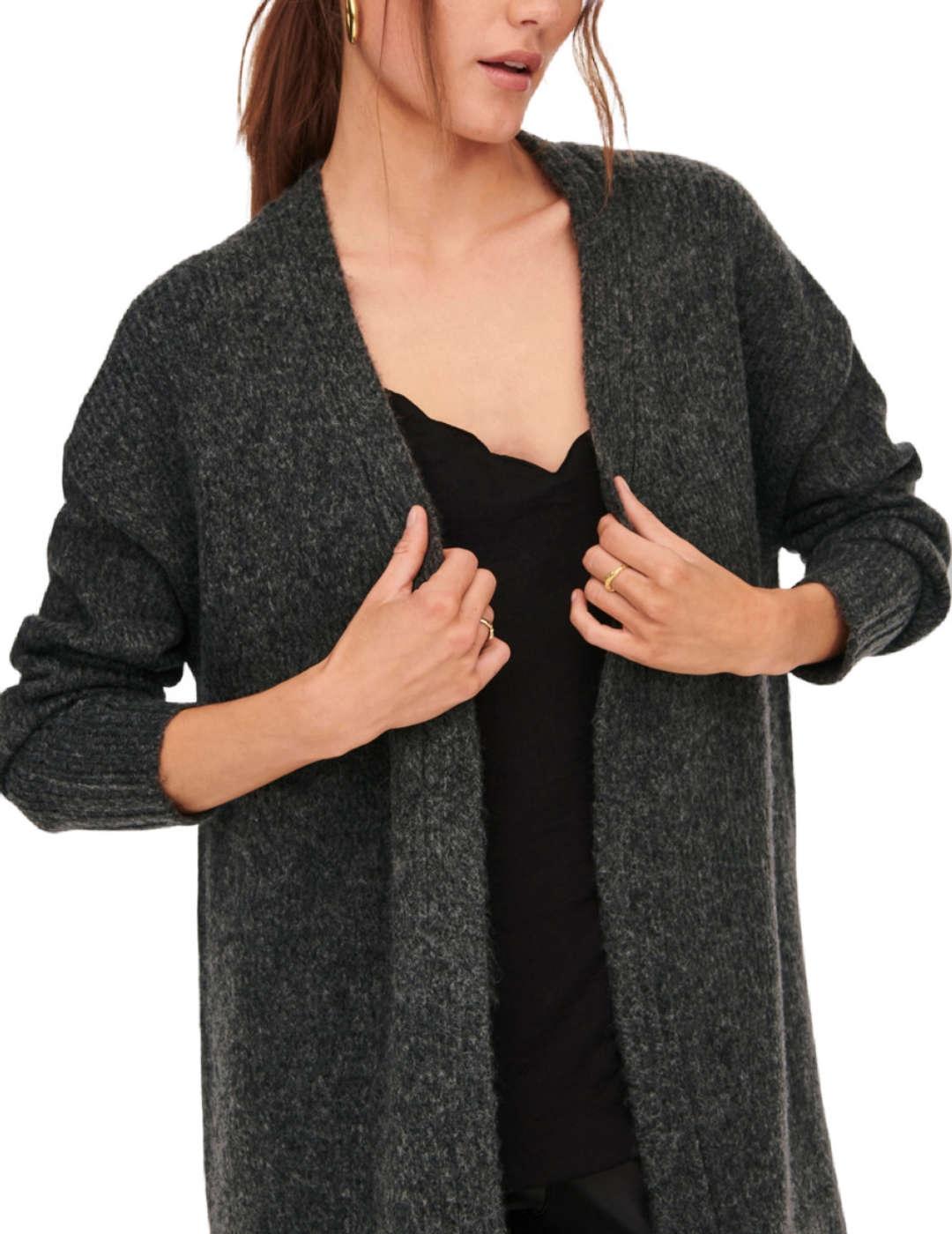 Cardigan Only Airy gris para mujer -b