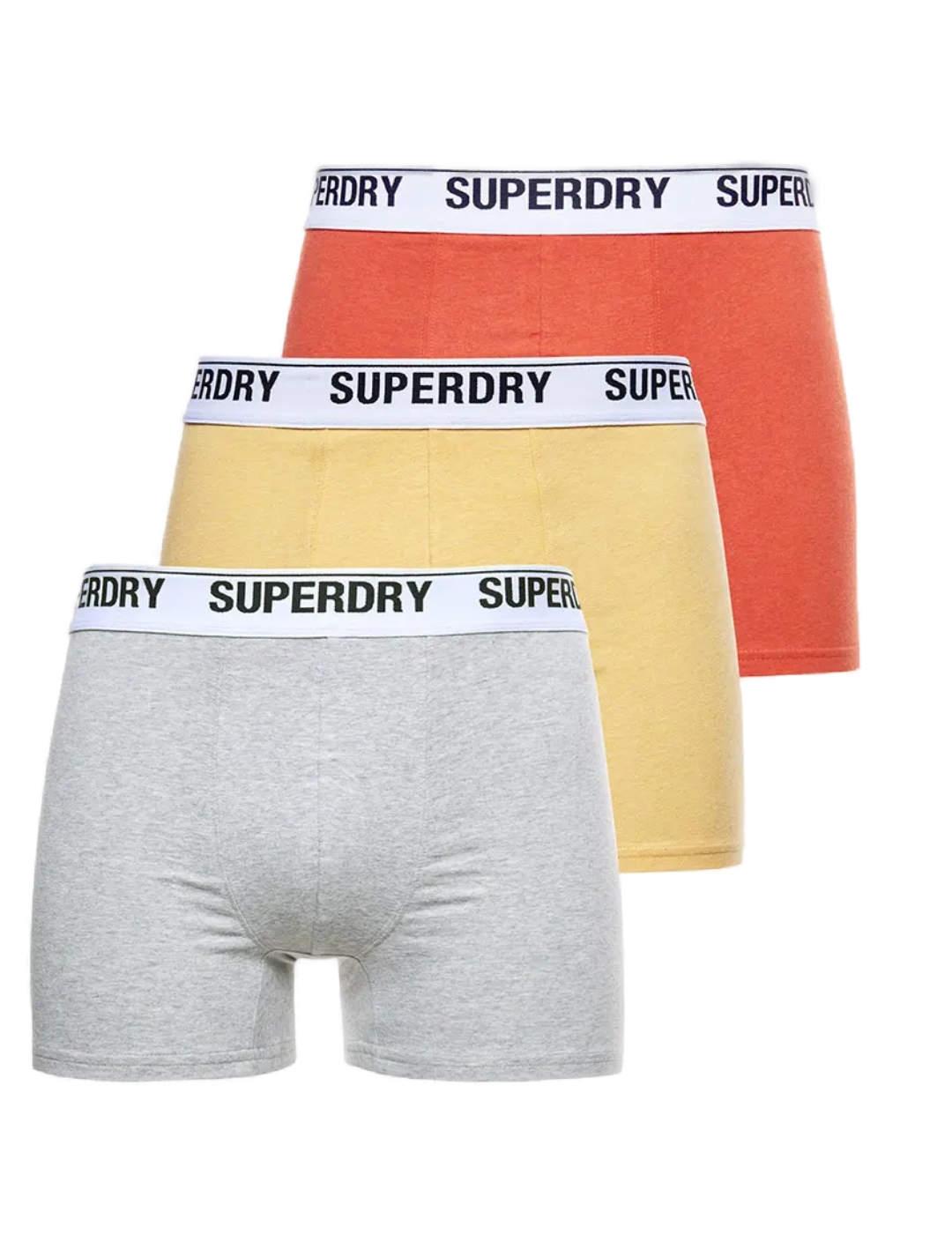 Intimo Superdry boxer pack 3 multi para hombre -z