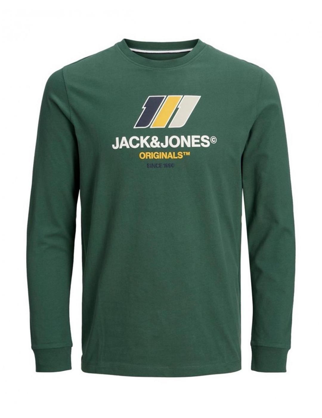 Camiseta Jack&Jones Lope verde para hombre -b