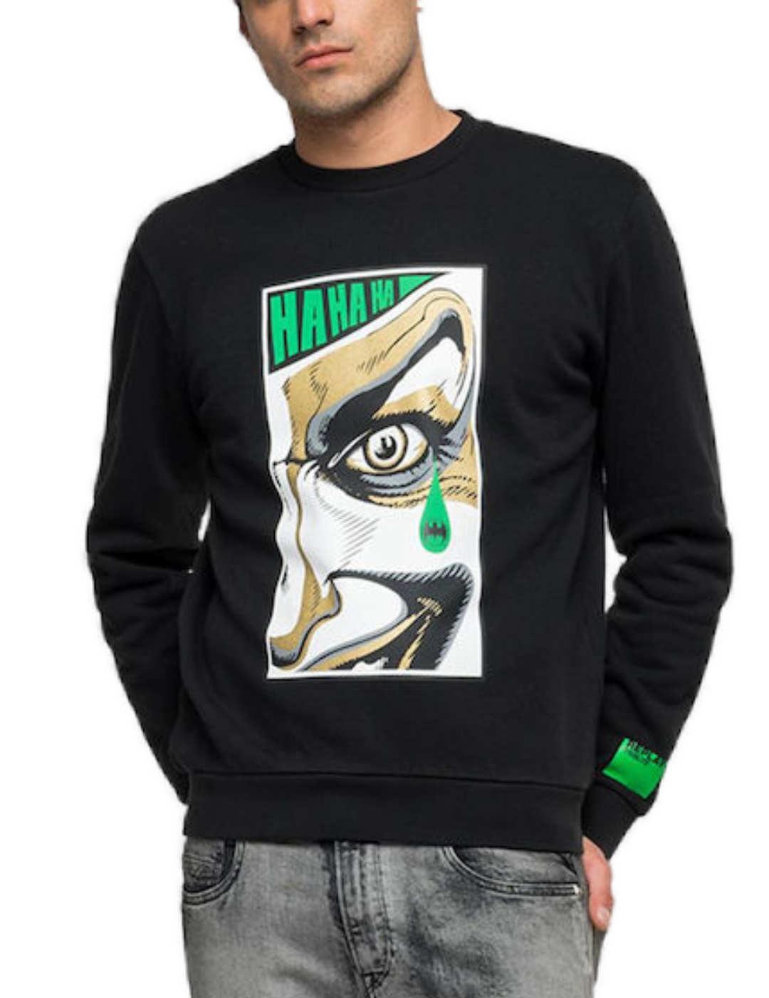 Sudadera Replay Joker negro para hombre-z