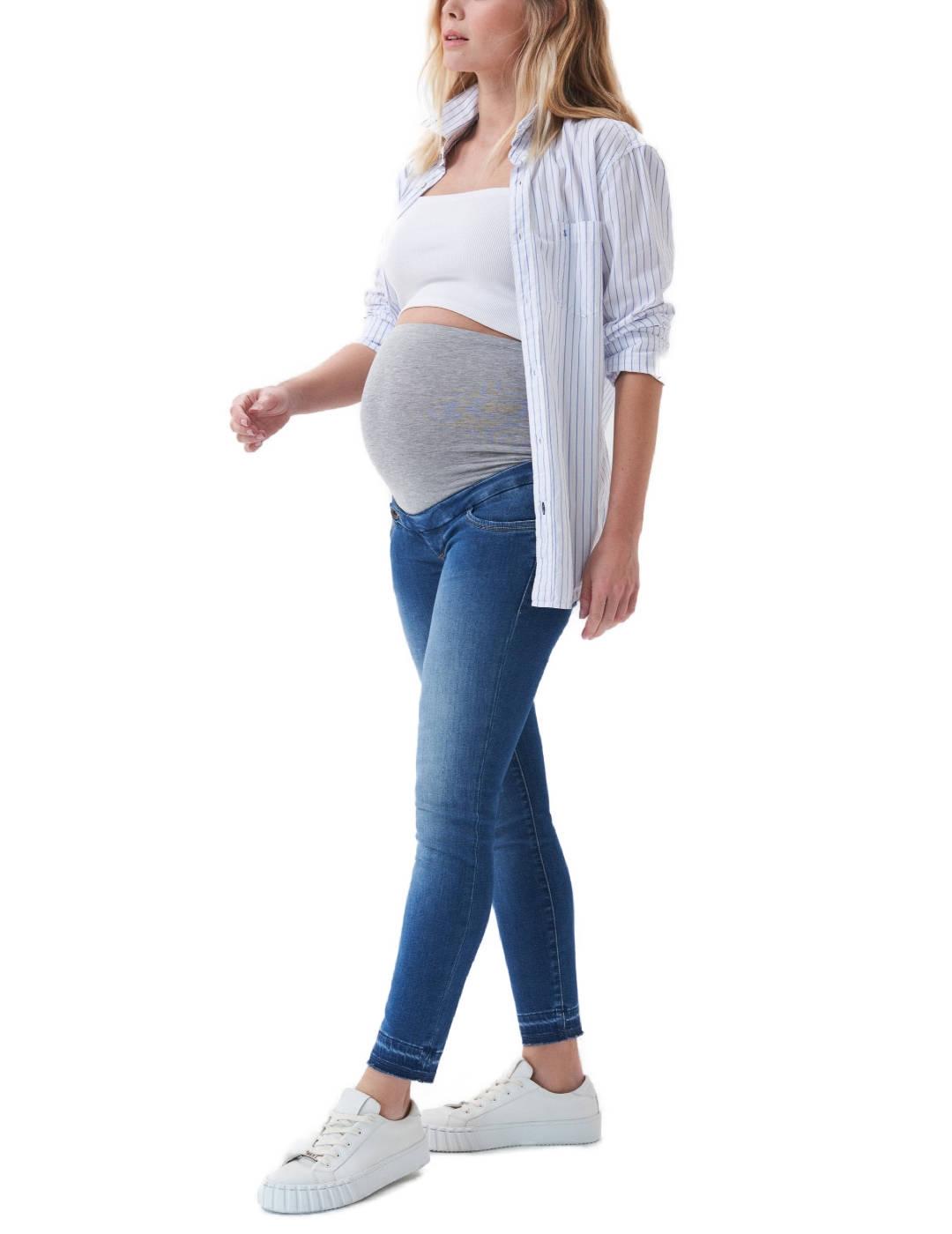 Vaqueros Salsa maternity hope cropped de mujer-b