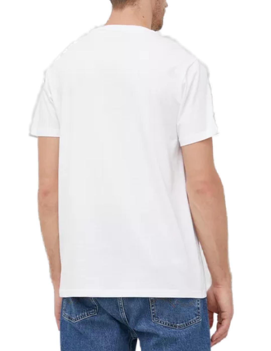 Pack 2 camisetas Guess blanco/azul para hombre-b