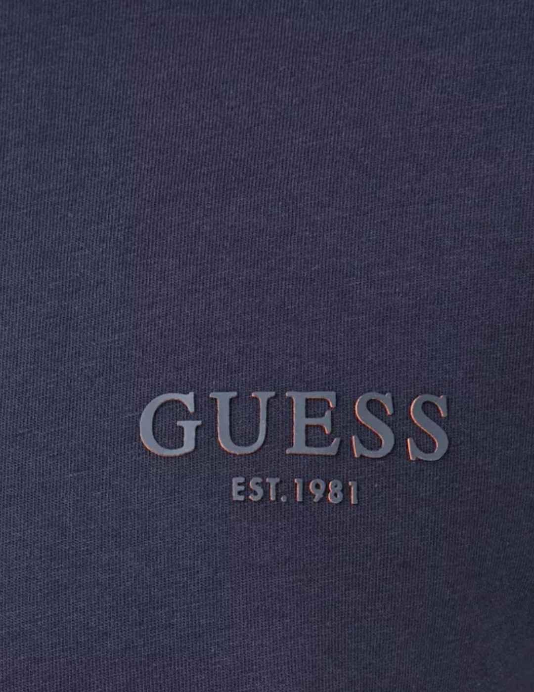 Pack 2 camisetas Guess blanco/azul para hombre-b