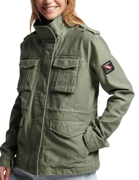 Chaqueta Superdry M65 verde para mujer-a