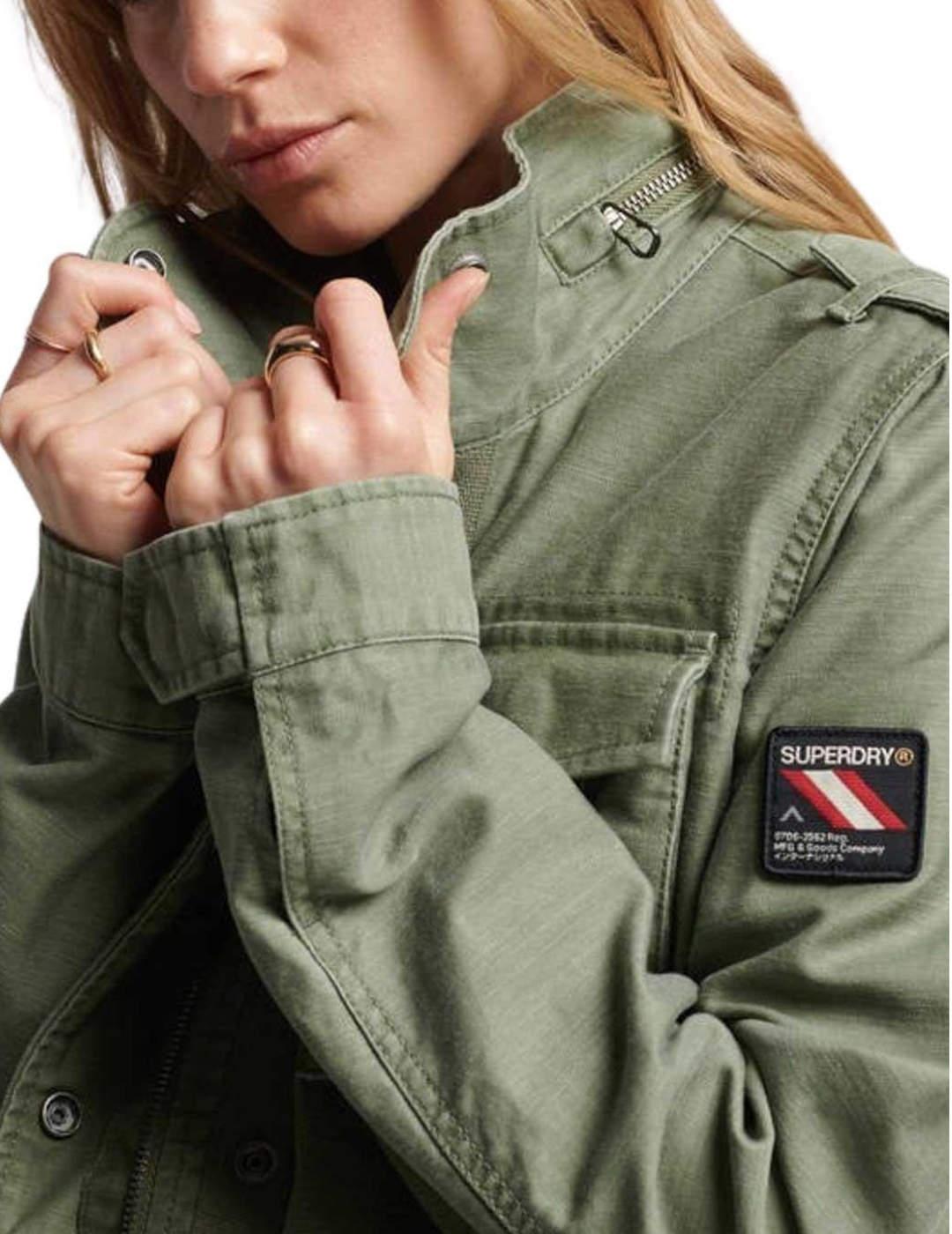 Chaqueta Superdry M65 verde para mujer-a